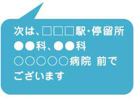 車内放送パターン例