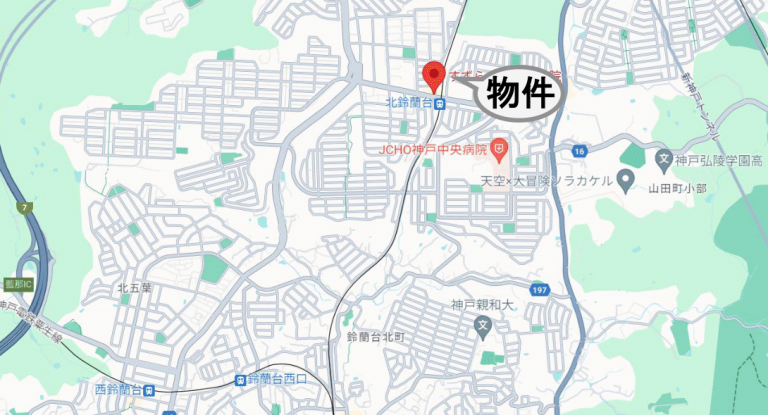 北鈴蘭台駅前